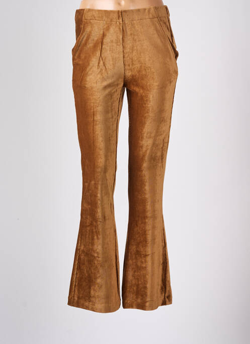 Pantalon flare marron SPARKZ pour femme