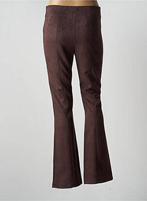 Pantalon flare stretch taille haute marron CACHE CACHE femme