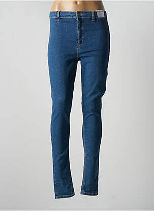 Pantalon slim taille haute taille haute bleu TOPSHOP femme