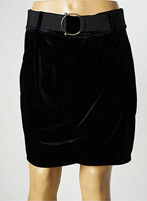 Jupe courte coupe droite noir CACHE CACHE femme