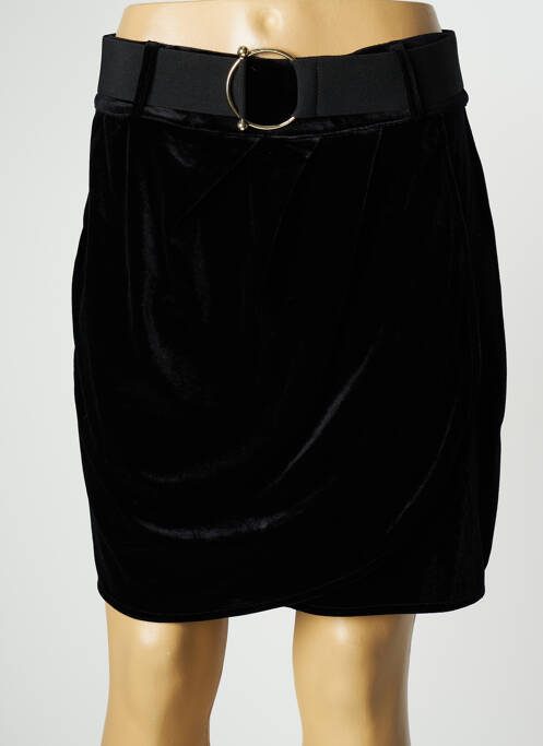 Jupe courte coupe droite noir CACHE CACHE femme