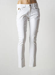 Pantalon slim taille basse taille basse blanc LOIS femme