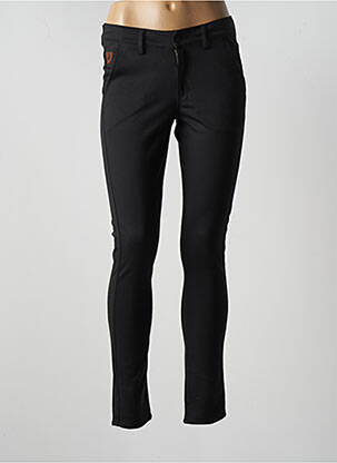 Pantalon slim taille basse taille basse noir LOIS femme