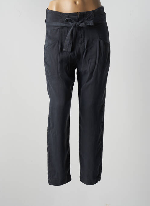 Pantalon droit coupe carotte taille haute gris LOIS femme