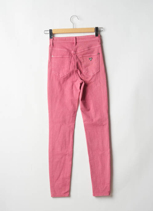 Jeans skinny rose GUESS pour femme