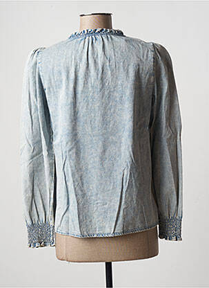 Blouse manches longues manches longues bleu CACHE CACHE femme