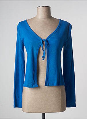 Gilet manches longues stretch bleu CACHE CACHE femme