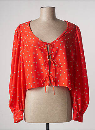 Chemisier imprimé fleurs manches longues orange LEVI'S femme
