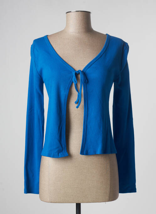Gilet manches longues stretch bleu CACHE CACHE femme