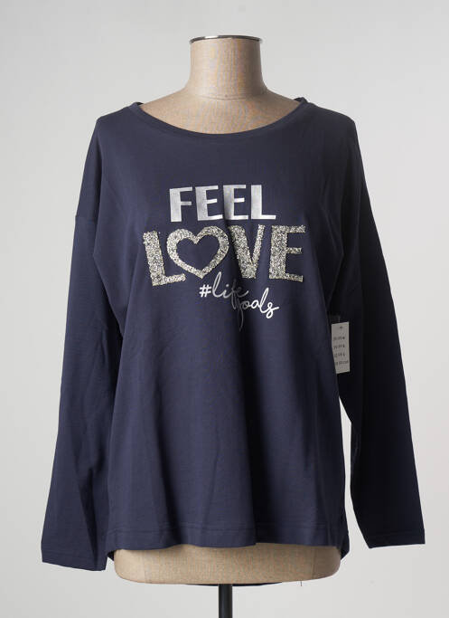 Sweat-shirt bleu STOOKER pour femme