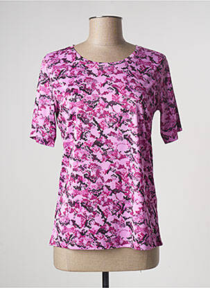 T-shirt stretch manches courtes rose SPORT BY STOOKER femme