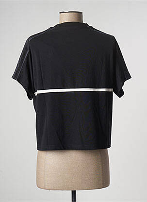 T-shirt coupe droite manches courtes noir KAPPA femme