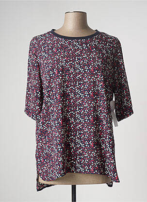 Blouse col rond manches courtes bleu STOOKER femme