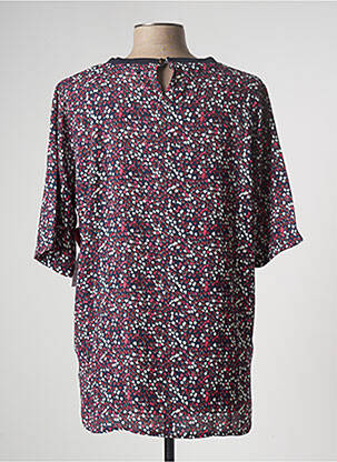 Blouse col rond manches courtes bleu STOOKER femme
