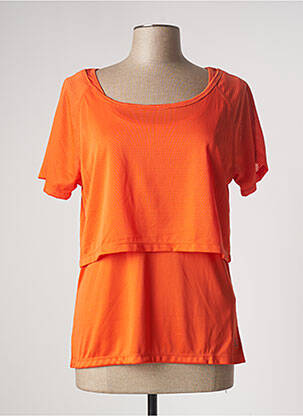 T-shirt orange SPORT BY STOOKER pour femme