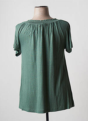 T-shirt stretch manches courtes vert STOOKER femme