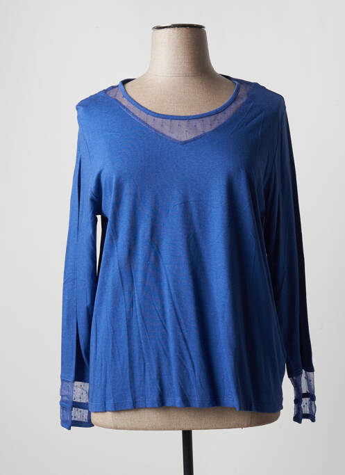 T-shirt bleu BLANCHEPORTE pour femme