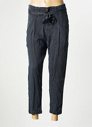 Pantalon 7/8 tissage popeline taille normale gris LOIS femme