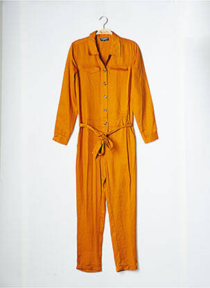 Combi-pantalon poches manches longues orange BONOBO femme