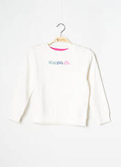Sweat-shirt blanc KAPPA pour fille seconde vue