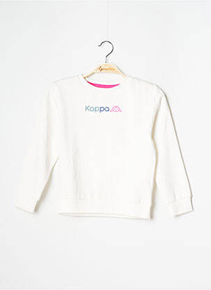 Sweat-shirt blanc KAPPA pour fille