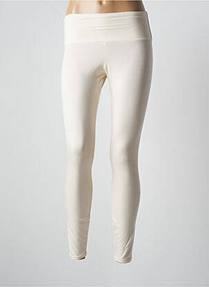 Legging tissage jersey taille normale beige ETAM femme