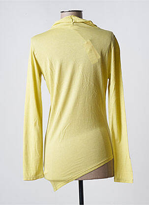Top tissage jersey manches longues jaune ETAM femme