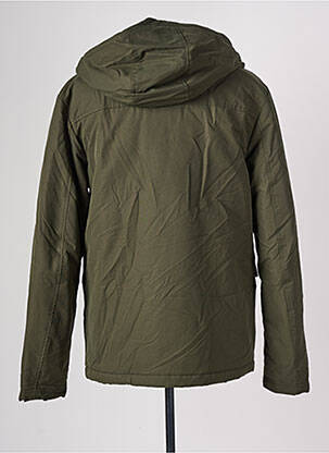 Manteau court poches a capuche vert BONOBO homme