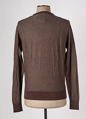Pull stretch manches longues marron DOPPELGÄNGER homme