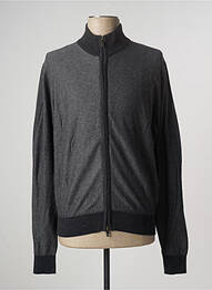 Gilet manches longues tissage chiné gris DOPPELGÄNGER homme