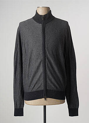 Gilet manches longues tissage chiné gris DOPPELGÄNGER homme