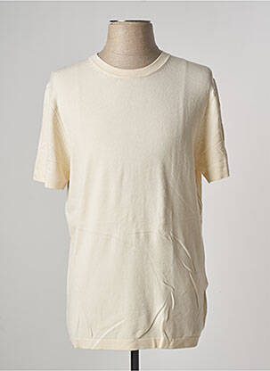 T-shirt coupe cintrée manches courtes beige CELIO homme