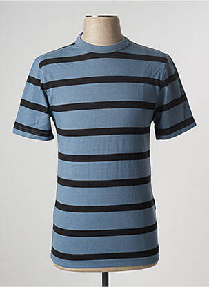 T-shirt stretch manches courtes bleu CELIO homme