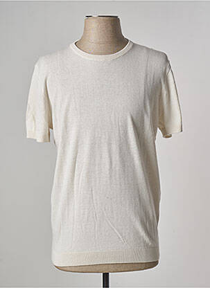 T-shirt stretch manches courtes beige DOPPELGÄNGER homme