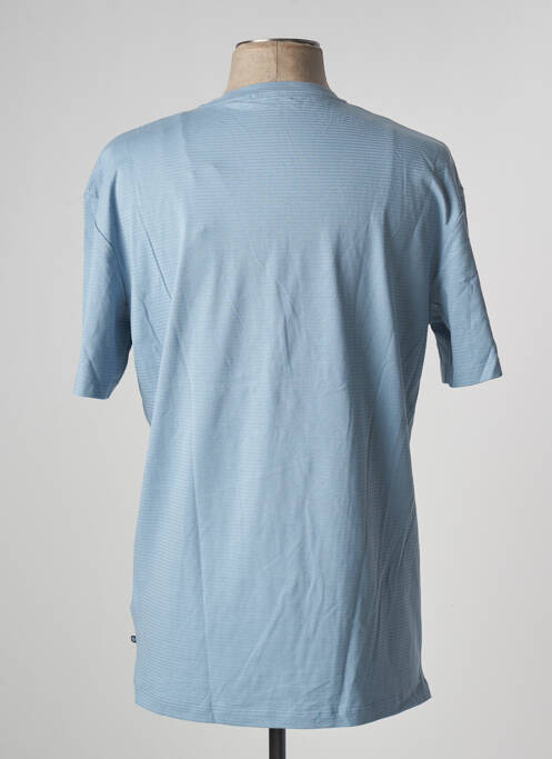 T-shirt stretch manches courtes bleu BONOBO homme