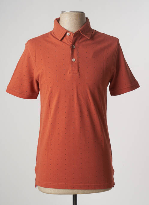 Polo stretch manches courtes marron DOPPELGÄNGER homme
