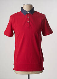 Polo stretch manches courtes rouge DOPPELGÄNGER homme