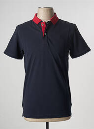 Polo coupe droite manches courtes bleu DOPPELGÄNGER homme