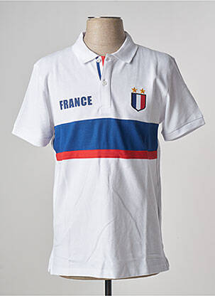 Polo coupe droite manches courtes blanc CELIO homme