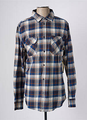 Chemise manches longues poches poitrine bleu HERO BY JOHN MEDOOX homme