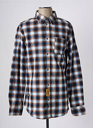 Chemise manches longues poches poitrine marron HERO BY JOHN MEDOOX homme