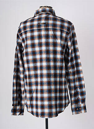 Chemise manches longues poches poitrine marron HERO BY JOHN MEDOOX homme