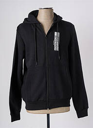 Veste casual resserrée sur le bas noir JEAN-LOUIS SCHERRER homme