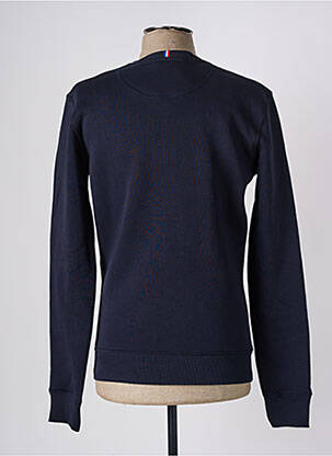 Pull finition bords-côtes manches longues bleu LE VESTIAIRE homme