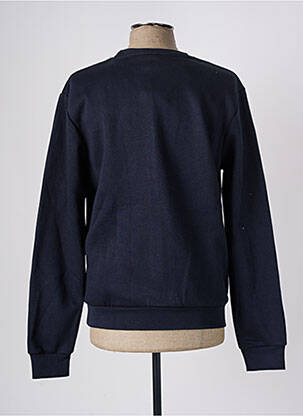 Pull finition bords-côtes manches longues bleu JEAN-LOUIS SCHERRER homme