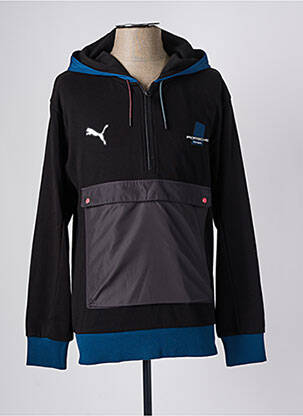Sweat-shirt à capuche tissage jersey manches longues noir PUMA homme