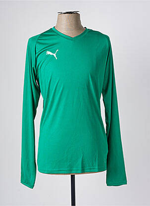 T-shirt coupe droite manches longues vert PUMA homme