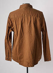 Chemise manches longues marron HERO BY JOHN MEDOOX pour homme seconde vue