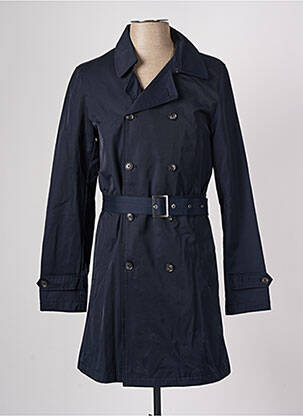 Trench col tailleur sans capuche bleu DEVRED homme