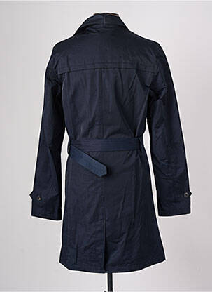 Trench coupe droite sans capuche bleu DEVRED homme